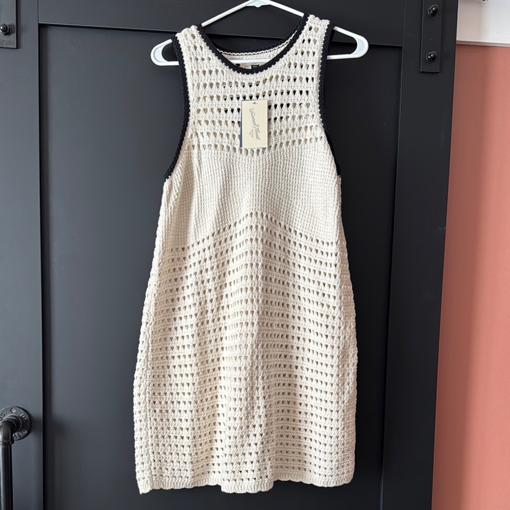 Universal Thread Cream Halter Sheath Mini Dress
